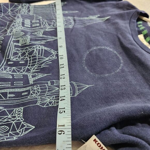 Harry Potter Sweatshirt Kids Unisex Navy Blue Size Small Hogwarts Castle. New - Picture 4 of 9